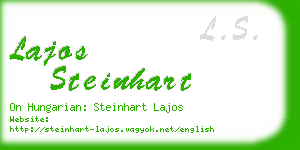 lajos steinhart business card